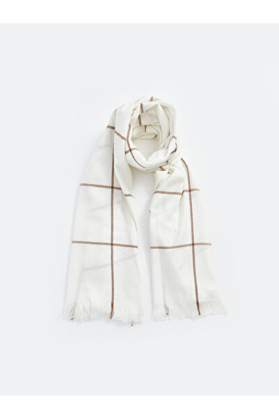 LC Waikiki Eșarfă pentru femei cu model în dungi ecru