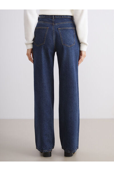 LC Waikiki Vizyon Yeni Sezon Wideleg Taşlı Kadın Jean Pantolon