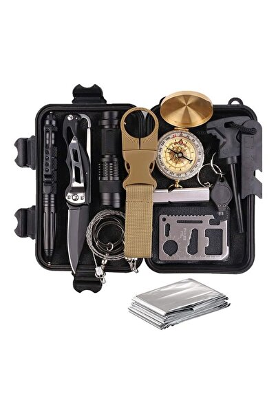 HALAMODO مجموعة معدات البقاء الاحترافية المكونة من 14 قطعة