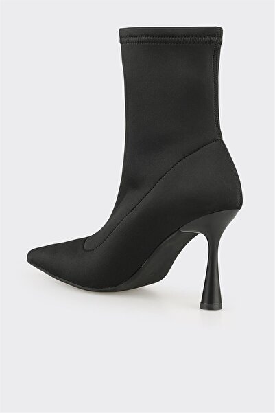 Elle Shoes Siyah Kadın Yüksek Topuk Bot