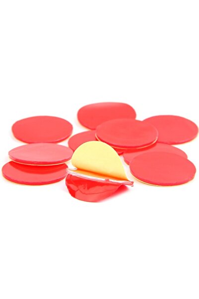 HALAMODO Waterproof Double Sided Round Car Adhesive Tape in Red - High Temperature Resistant