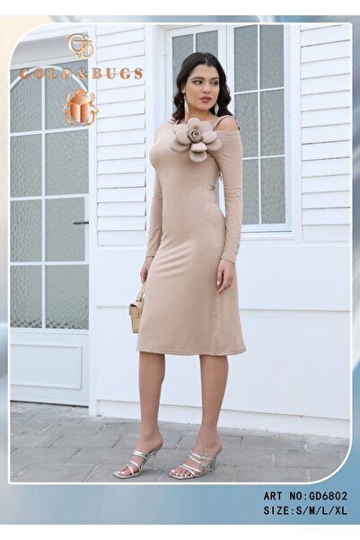 JAWAN one فستان ناعم ميد استرتش بورده