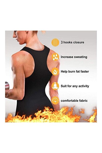 HALAMODO XL Women's Neoprene Waist Trainer Corset Sauna Sweat Vest