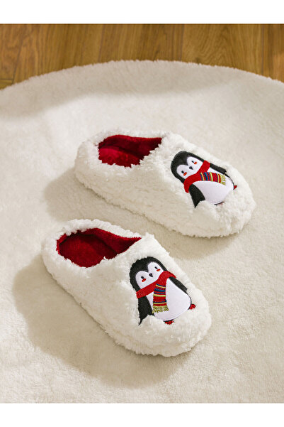 LC Waikiki Penguen Nakışlı Kadın Ev Terliği