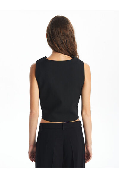 LC Waikiki Xside Women's V-Neck Plain Classic Vest