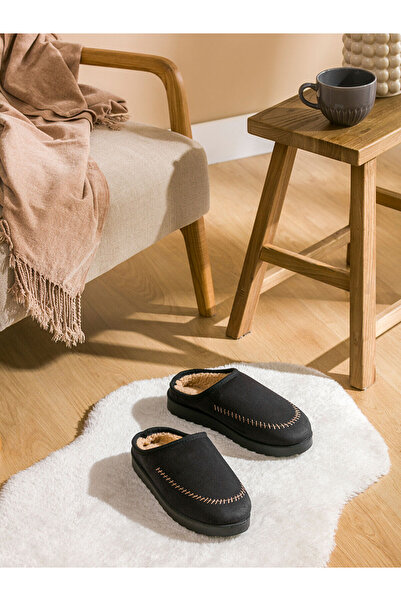 LC Waikiki Vizyon Yeni Sezon İçi Kürklü Erkek Ev Terliği