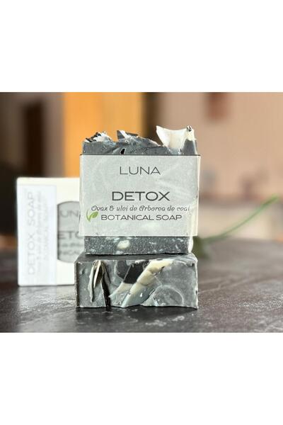 LUNA SPA Luna DETOX soap with activated charcoal and tea tree oil, 100g