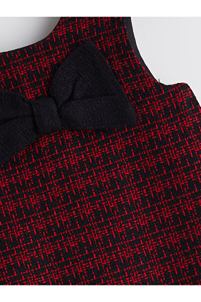 LC Waikiki Crew Neck Dobby Girls' Dress