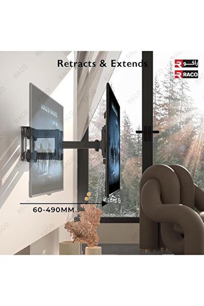 Raco Heavy Duty Wall Mount TV Bracket for 32-100 Inch TVs up to 65kg, Max VESA 700x600mm