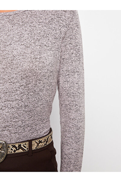 LC Waikiki Pink Crew Neck Women's Bodysuit