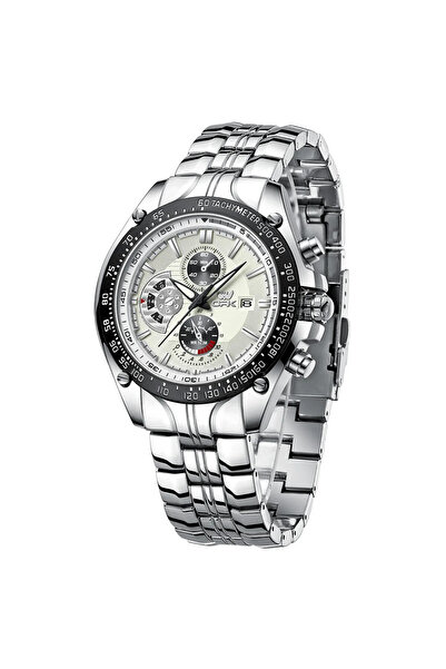 OPK Ceas barbatesc CS1605, otel inoxidabil, argintiu, cadran alb