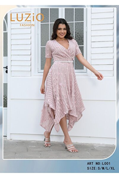 JAWAN one Midi lace floral dress