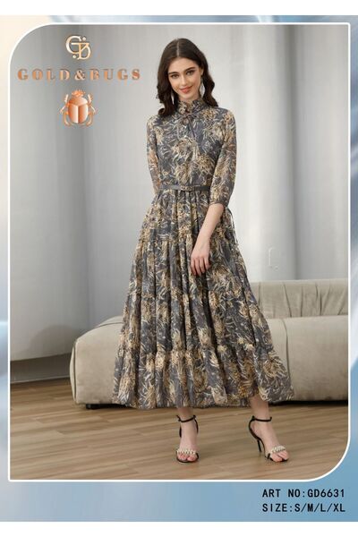 JAWAN one فستان ميد مشجر