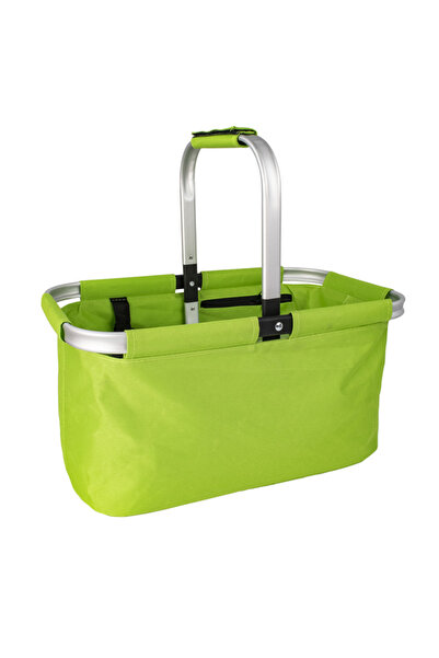 Other Shopping basket - foldable, green, with pocket, up to 10 kg
