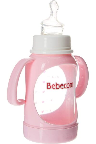 BEBECOM Standard Feeding Bottle, 125 Ml, Assorted Colors