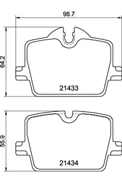 Brembo Set Placute Frana Frana Disc Bmw 2 Cupe/3/4 Bmw (Brilliance) 3 Series