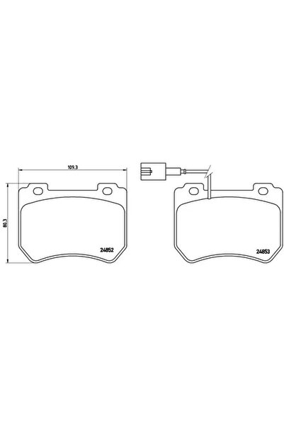 Brembo Set Placute Frana Frana Disc Alfa Romeo 159/Brera/Spider