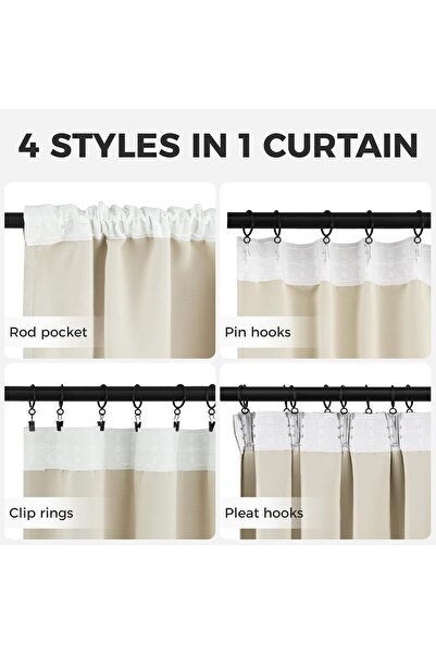 MRTREES Draperii MRTREES, blackout, 140 x 160cm, bej