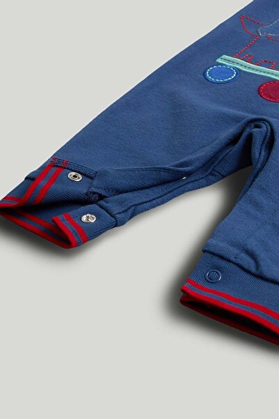 MOTHERCARE Blue Polo All-in-One