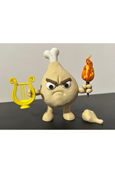 Rüzgar Tasarım Apellone Di Pollopelle Tung Tung Sahur Character 10 cm Figure