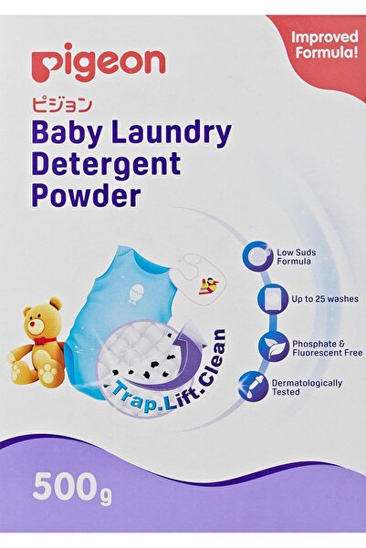Pigeon مسحوق غسيل ملابس الأطفال، آمن على الألوان، خالٍ من الفوسفات والفلورسنت...