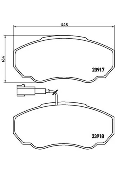 Brembo Set Placute Frana Frana Disc Citroen Jumper 1 Bus/Jumper 1 Caroserie F...