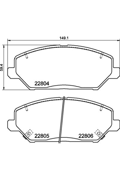 Brembo Комплект спирачни накладки за дискови спирачки Hyundai I30 Kia Ceed