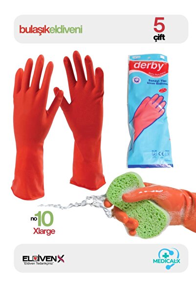 Medicalx Bulaşık Eldiveni - Asit Eldiveni - Uzun Sanayi Eldiveni (Extra Kalın...