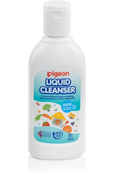 Pigeon Liquid Cleanser, 100% Food Grade Ingredients, Kills 99.99% Bacteria, 200ml
