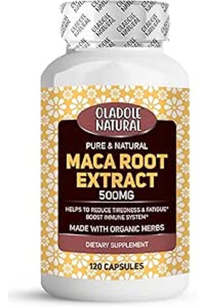 Oladole Natural مستخلص الماكا ٥٠٠ ملغ، ١٢٠ كبسولة نباتية