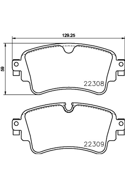 Brembo Set Placute Frana Frana Disc Audi A4 Allroad B9/A4 B9/A5 2015-2023