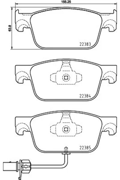 Brembo Set Placute Frana Frana Disc Audi A4 Allroad B9/A4 B9/A5 Audi (Faw) A4...