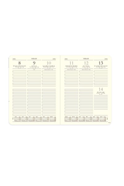 Gıpta Thread Stitched Hard Cover 2026 Weekly Agenda 20X28 122-Eck