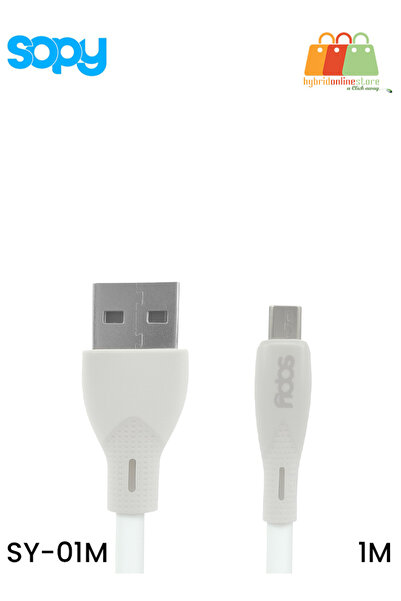 sopy SY-01M 6A Fast Charging USB-A to Micro Data Cable 100cm Silicone Durable High-Speed
