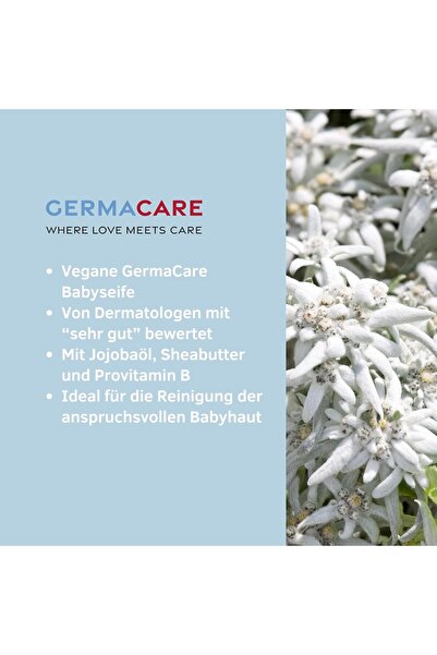 GERMACARE Natural Baby Soap with Organic Edelweiss Extract, 100 g