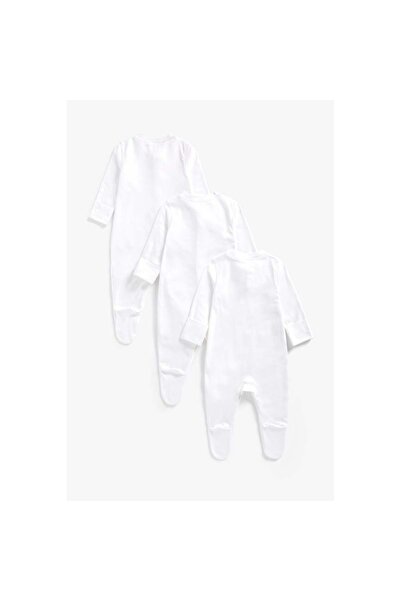 MOTHERCARE White Sleepsuits - 3 Pack