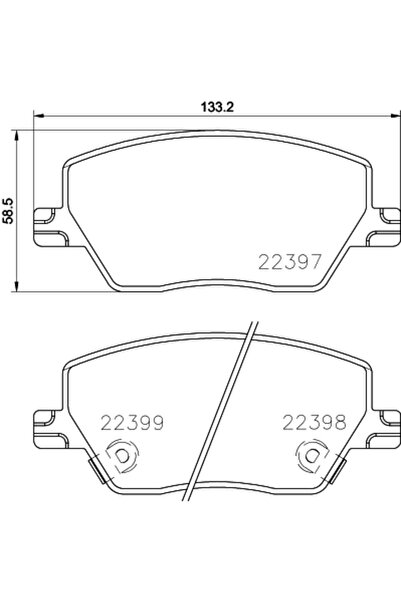 Brembo Set Placute Frana Frana Disc Dodge Neon Fiat Tipo