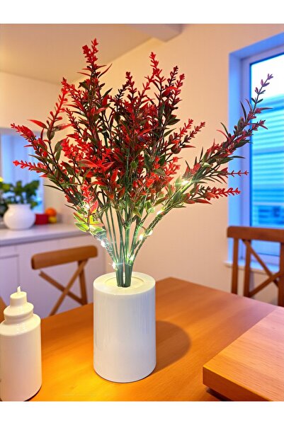 HEDİYE FİKRİ Lavanta Tasarımlı Dekoratif Led Işıklı Lamba 30 cm x 8 cm
