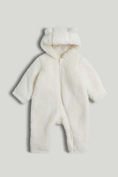 MOTHERCARE Cream Fleece All-in-One