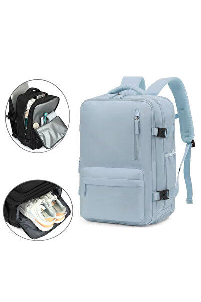 OEM Rucsac Laptop Multifuncțional 40x30 cm, Impermeabil, Albastru deschis – Design Business & Travel
