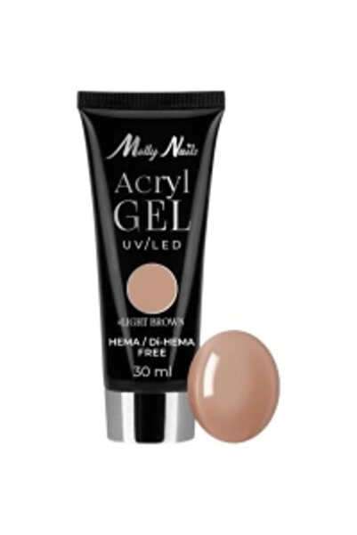 Molly Lac Polygel Acrylgel MollyLac Light Brown Hem Free no. 23 (30ml)