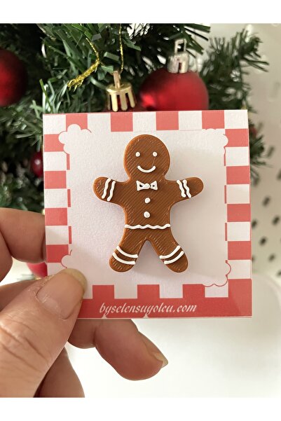 By Selen Suyolcu Kurabiye Adam Pin Rozet Broş