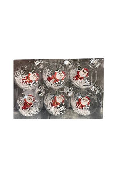 Clini Set de 6 globuri de Crăciun, 4x-0851, 6 cm
