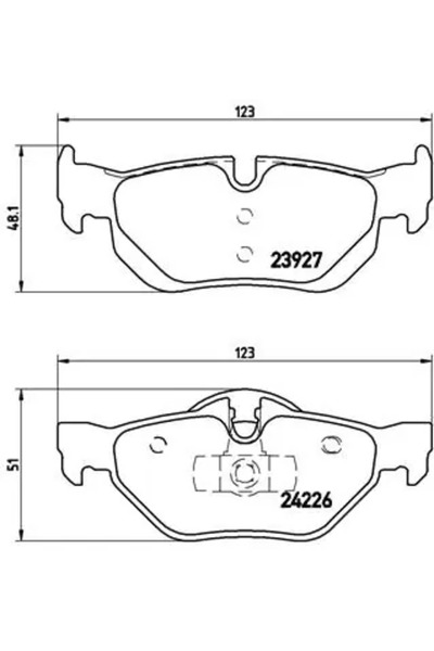 Brembo Set Placute Frana Frana Disc Bmw 1/3 Bmw (Brilliance) 3 Series/X1