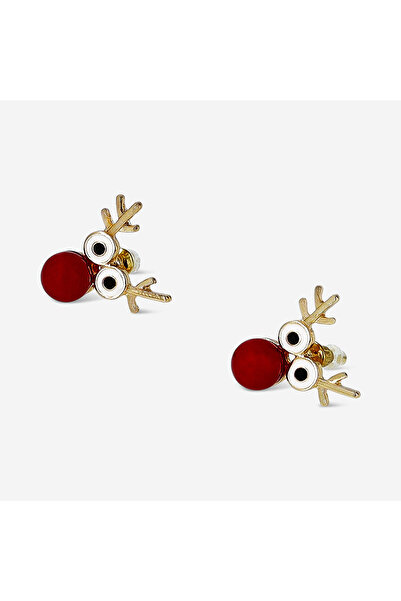 Flying Tiger Copenhagen Ren Geyiği Şeklinde Küpe