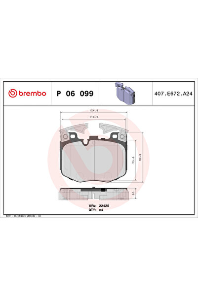Brembo Set Placute Frana Frana Disc Bmw 5/6 Gran Turismo/7 Bmw (Brilliance) 5...