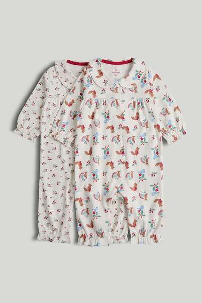 MOTHERCARE طقم بيجامات أطفال وودلاند متعدد الاستخدامات (عبوة من قطعتين)