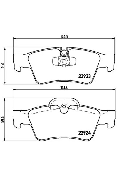Brembo Комплект спирачни накладки за дискови спирачки Mercedes-Benz G-класа/G...