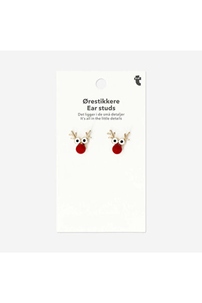 Flying Tiger Copenhagen Ren Geyiği Şeklinde Küpe