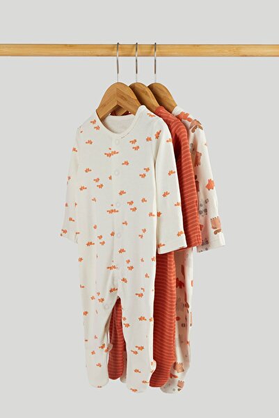 MOTHERCARE مجموعة من 3 بدلات نوم للحياة البرية